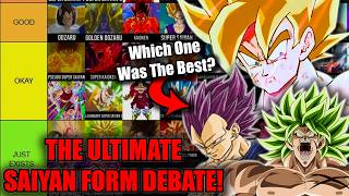 Ranking EVERY SAIYAN TRANSFORMATION in Dragon Ball | Which Super Saiyan Form Was The Best? TIER LIST