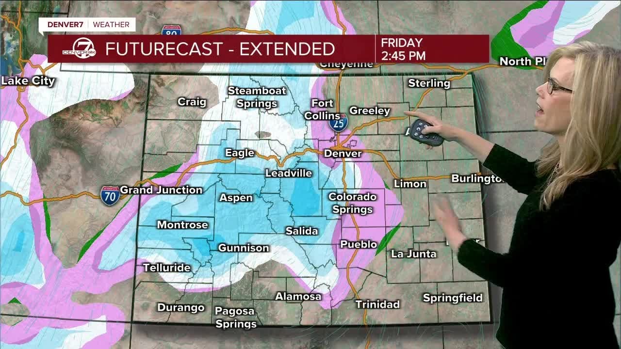 Snow moving into metro Denver for Friday - YouTube