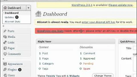 Getting a wordpress api key for Akismet