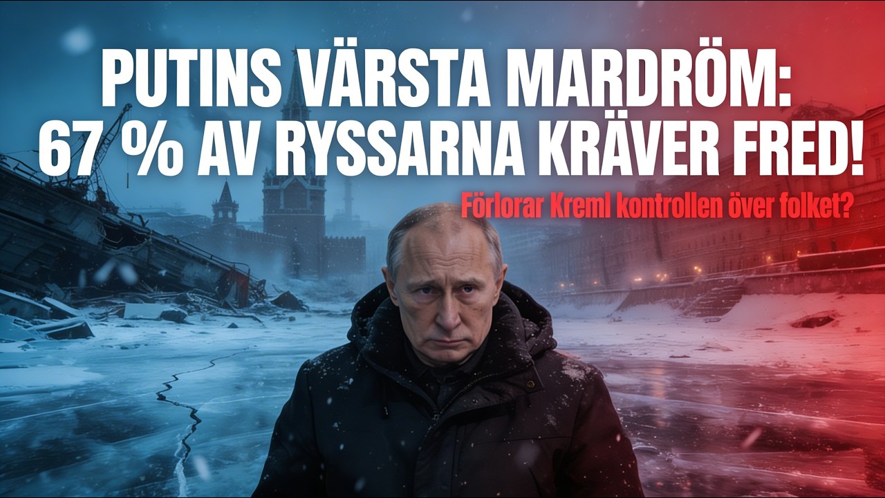 PUTINS VÄRSTA MARDRÖM: 67 % av ryssarna kräver fred! Förlorar Kreml kontrollen över folket?