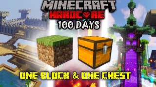 ส่งท้ายปี!! กับการเอาชีวิตรอด 100 วันใน Minecraft Hardcore ONE BLOCK และ ONE CHEST!!