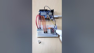 7セグメントLEDで電子サイコロを作ってみた #arduinouno #arduinoproject