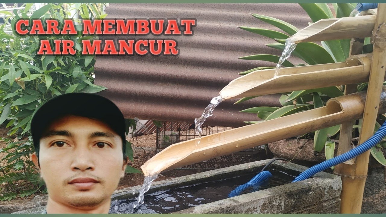  Cara  membuat  air pancuran dari  bambu  YouTube