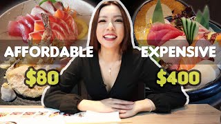 Affordable vs Expensive - Japanese Food