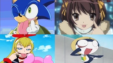 Random Anime Characters Akanbe, Blowing Raspberry