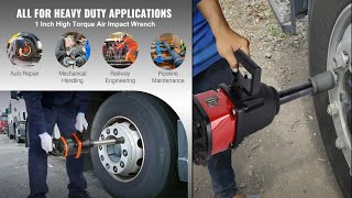 Heavy Duty Air Impact Wrench Torque Pneumatic Spanner Wrench Truck Tire Repair Tools