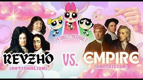 UNIT 2: RATIONALISM AND EMPIRICISM (M2) - Acuña  [Philo 1 WFW]