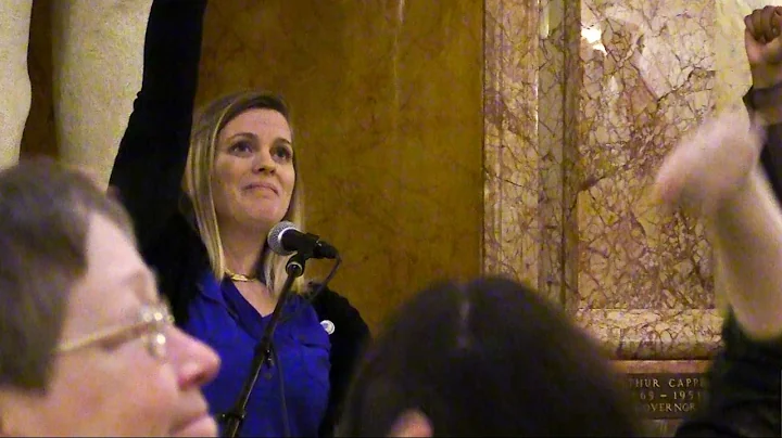 Heather Ousley addresses the Kansas Peoples Agenda...
