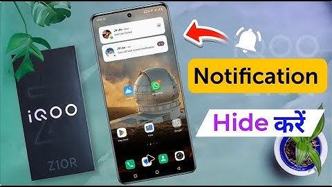 How to Hide Notification on iqoo z10r / iQOO Z10R Lockscreen Notification Off Kaise Kare
