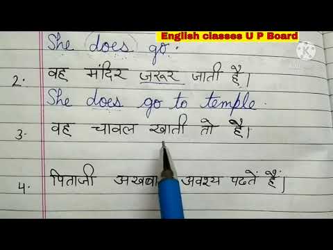 Present indefinite tense (Do/Does in affirmative sentence) साधारण वाक्य में Do/Does का प्रयोग