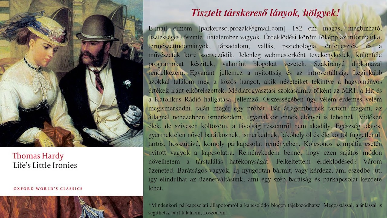 Thomas Hardy - Az asszonyért (hangoskönyv / novella)