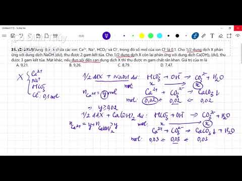 Video Dung dịch X chứa các ion: Ca2+, Na+, HCO3- và Cl-,... - youtube