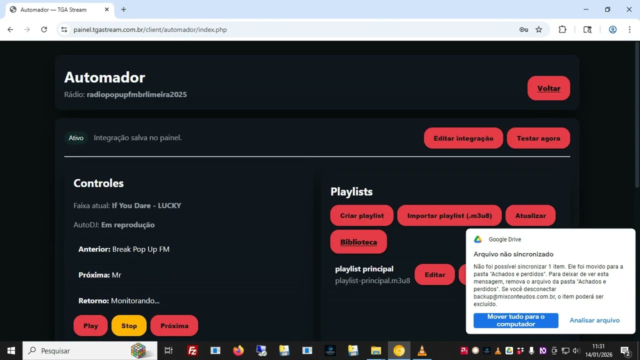Automação de Rádio Simples e Profissional na Prática | TGA Stream 