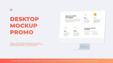 Desktop Mockup Website Promo - After Effects & Premiere Pro Template