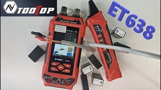 : TOOLTOP ET638. Network Cable Tester 4 in 1. 10     +   + NCV