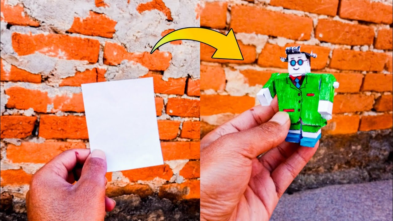 How To Make Paper Human || Paper Man Craft || Easy Method - YouTube