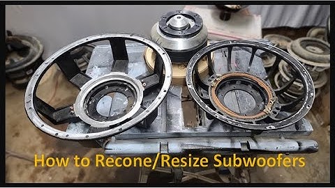 How to Recone/Resize A Subwoofer EASY!!| Step by Step | Sundown Audio 15" Subwoofer to 18" Subwoofer