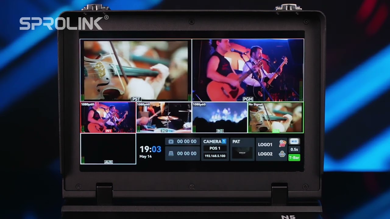 Meet SPROLINK NEOLIVE N5/N5S 4K Video Switcher with NDI– Your Ultimate Live Production Partner