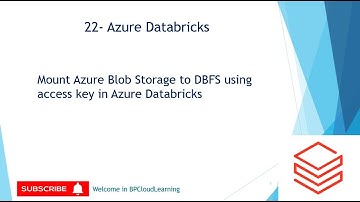 22-Mount Azure Blob Storage to DBFS using Access Key in Azure Databricks in Hindi #databricks #azure