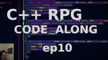 C++ Code-along Ep 10: Demo RPG Game | Item Systems