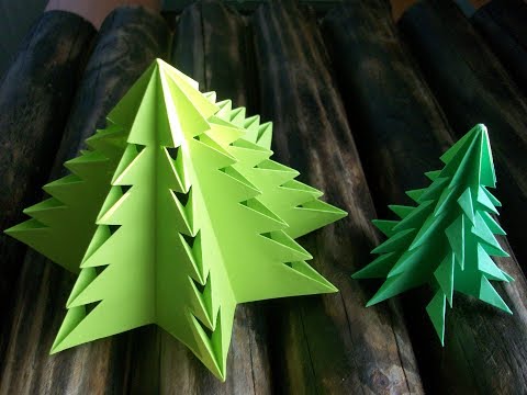 Оригами из бумаги на новый год схемы елки