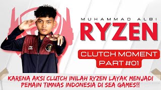 BTR RYZEN CLUTCH MOMENT PART 1 🔥🔥 | GOLD MEDALIST SEA GAMES | King of Clutch | PUBG Mobile Indonesia