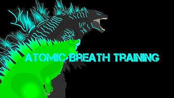 Godzilla and Godzilla Jr Atomic Breath Training || Gacha Club Animation