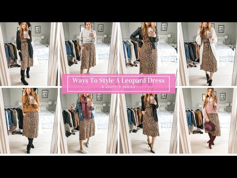 8 Ways To Style A Leopard Dress For Winter