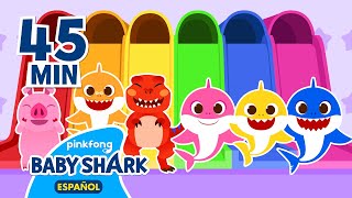 Vamos A Jugar En Toboganes Y Piscinas De Bolas De Colores Mix Baby Shark En Español