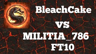MKXL League - BleachCake (Kung Lao Tempest) Vs MILITIA_786 (Sub Zero Grandmaster)