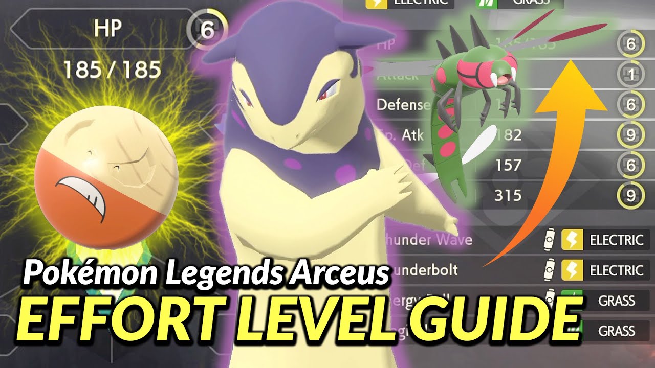 Pokémon Legends Arceus effort levels and Grit items guide - Polygon