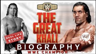 Real Life Story THE GREAT KHALI Dilip Singh | Biography Khali in HINDI | Actor &amp; Indian Wrestler WWE