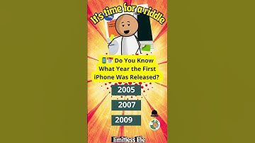 📱📅 Do You Know What Year the First iPhone Was Released? Ultimate Tech Trivia Challenge! 🏆🤔 #qwiz