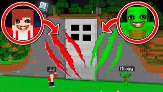 JJ and Mikey Found FAKE JJ and MIKEY SCRATCH DOORS in Minecraft ?!