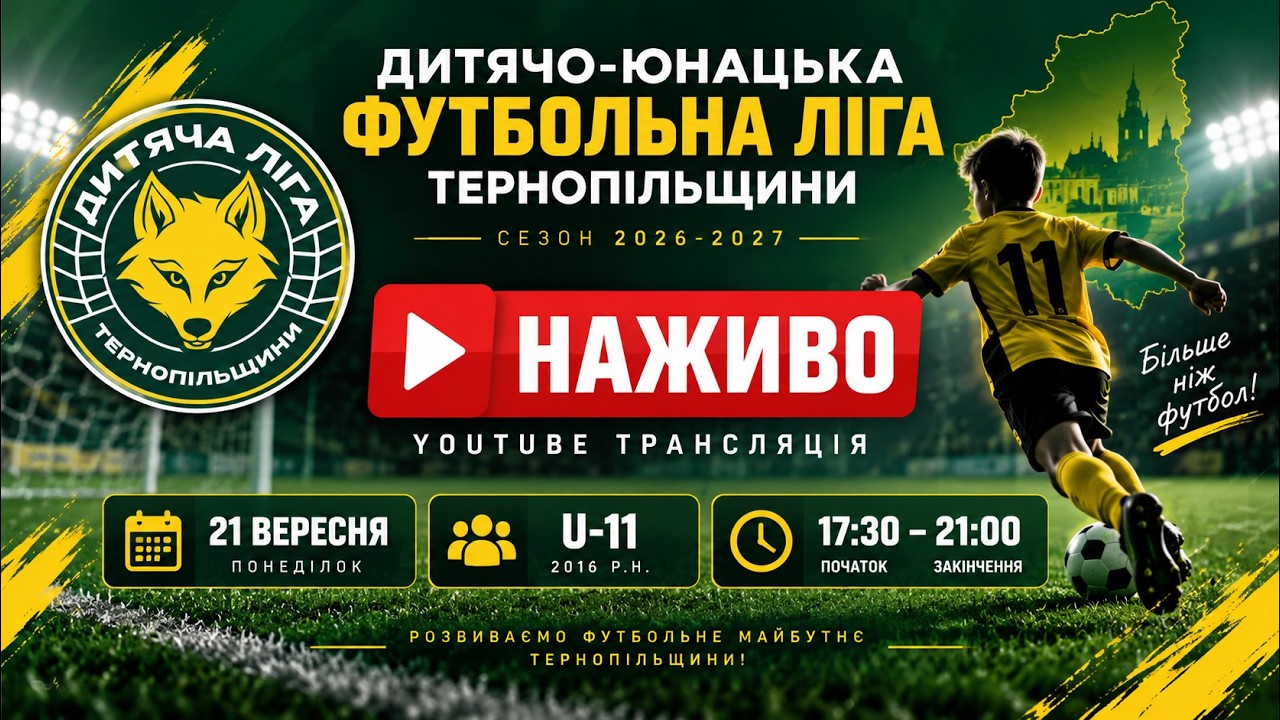 U-11 / ДЮФЛ Тернопільщини / НАЖИВО