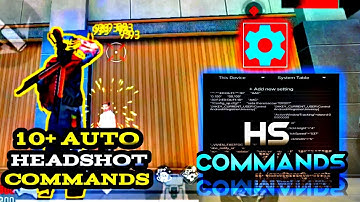 10+ PREMIUM COMMANDS 😎 || aim lock command || set edit headshot command || Set Edit Commands ||