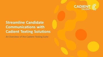 Cadient Texting Solutions Overview
