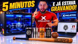 Essa Máquina Faz Gravações Incríveis em Copos! 😱