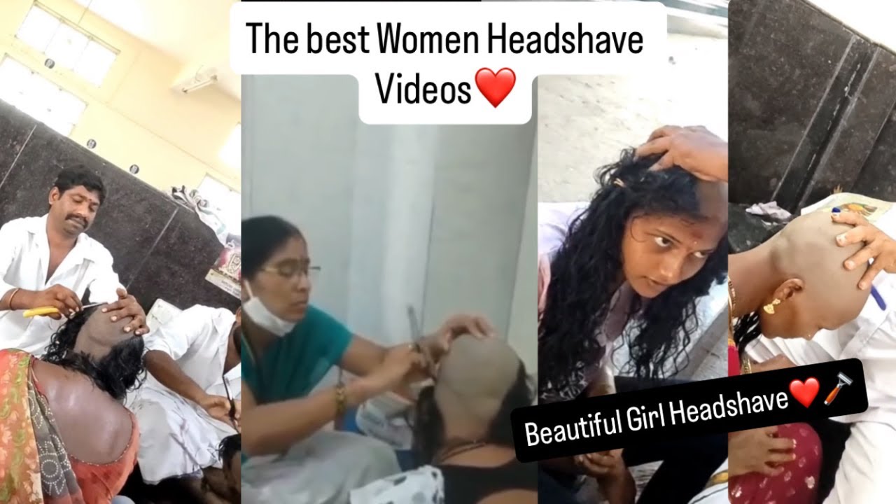 The best women head shaves you have ever seen | Women headshave compilation video | Part-1