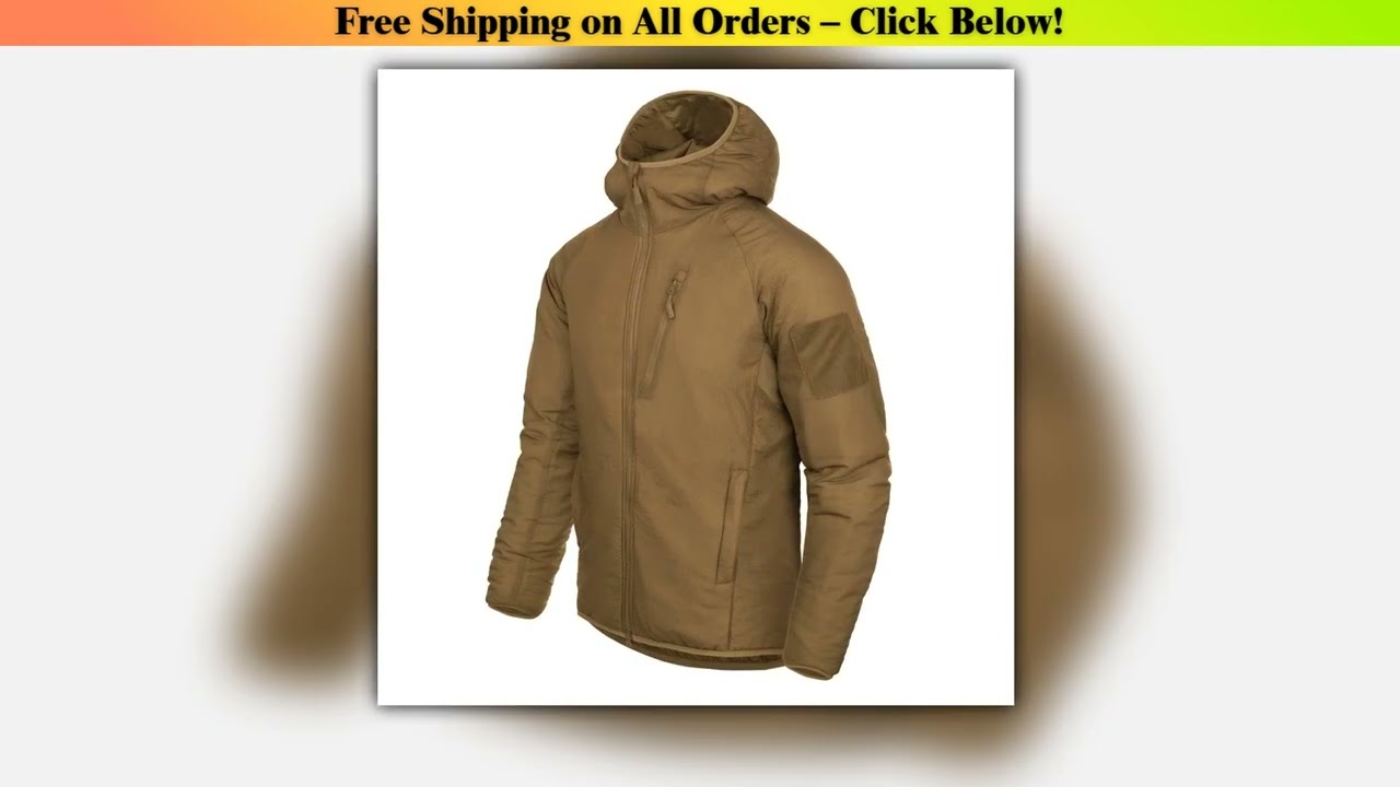 Helikon Men's lightweight tactical hoodie thermal jacket for outdoor recreation, urban commuting