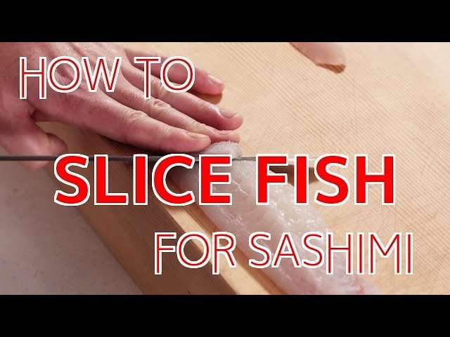 How to Slice Fish for Sashimi 【Sushi Chef Eye View】 | How To Sushi