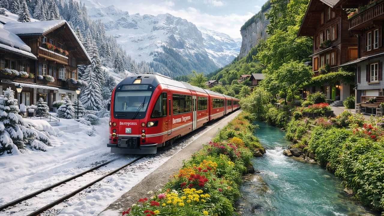 Самое красивое железнодорожное путешествие в мире — Бернина Экспресс из Италии в Швейцарию