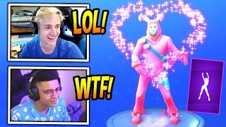 Ninja & Myth React To New True Heart Emotedance Fortnite Savage & Funny Moments