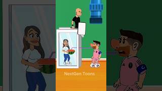 Messi vs Ronaldo Crazy Challenge 😂 | Neymar Twist 😱 | Funny Football Animation