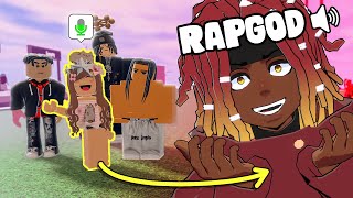 E-GIRL VOICE TROLLING, Then Becoming A RAPGOD (Roblox Voice Chat)