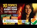 10 Topics That REPEAT Every Year 🚨 | ~65 Questions from These | NEET 2026 PCB | Dr. Vani Sood