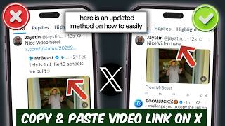 Copy & Paste Video Link Not Showing on X Twitter | How to Copy & Paste Video Link on X Twitter