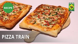 Pizza Train Recipe | Flame On Hai | Irfan Wasti | Fast Food