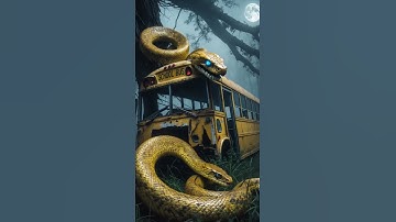 AI Travel Discovery | Python attacking Bus | Amazon Jungle #shorts #nature