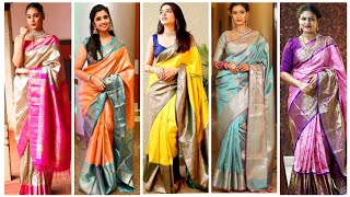 Latest Beautiful Pure Soft Silk Saree Design | Traditional Saree Look❤️Designer saree #Sarees #saree screenshot 3